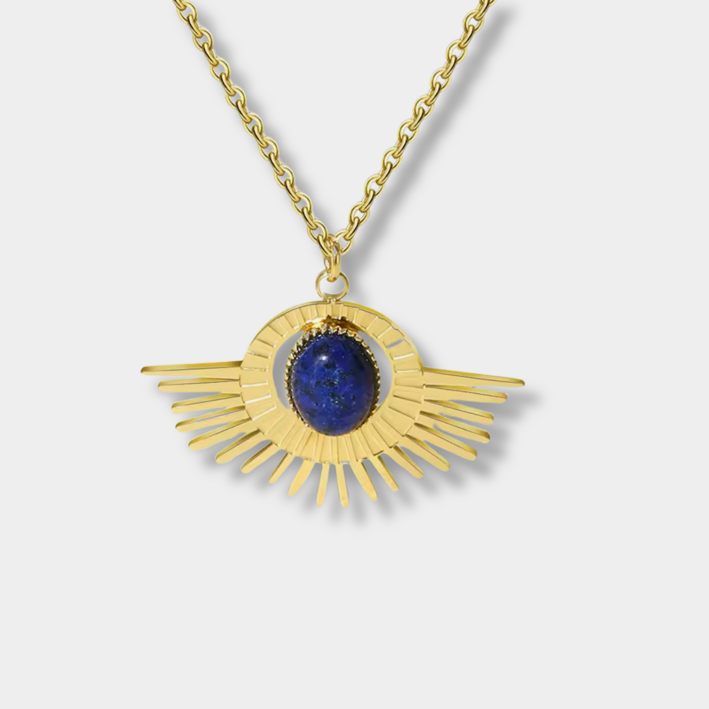 Blue Natural Stone Necklace