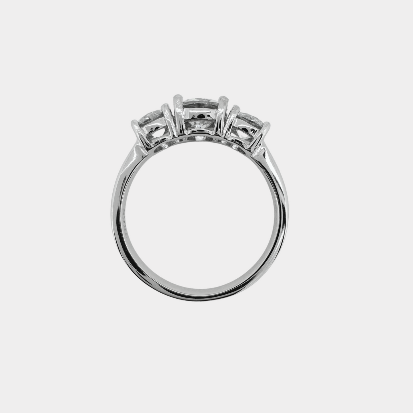 Triple Sparkle Moissanite Ring