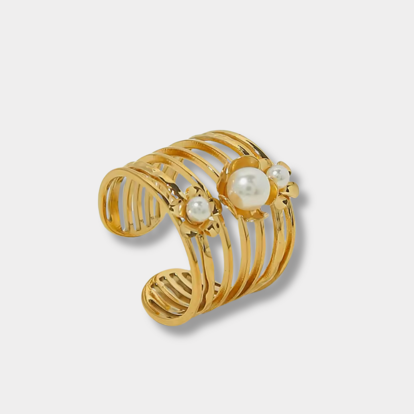 Pearl Flower Ring