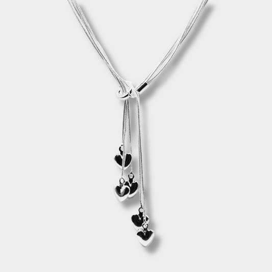 Multi-Heart Drop Necklace