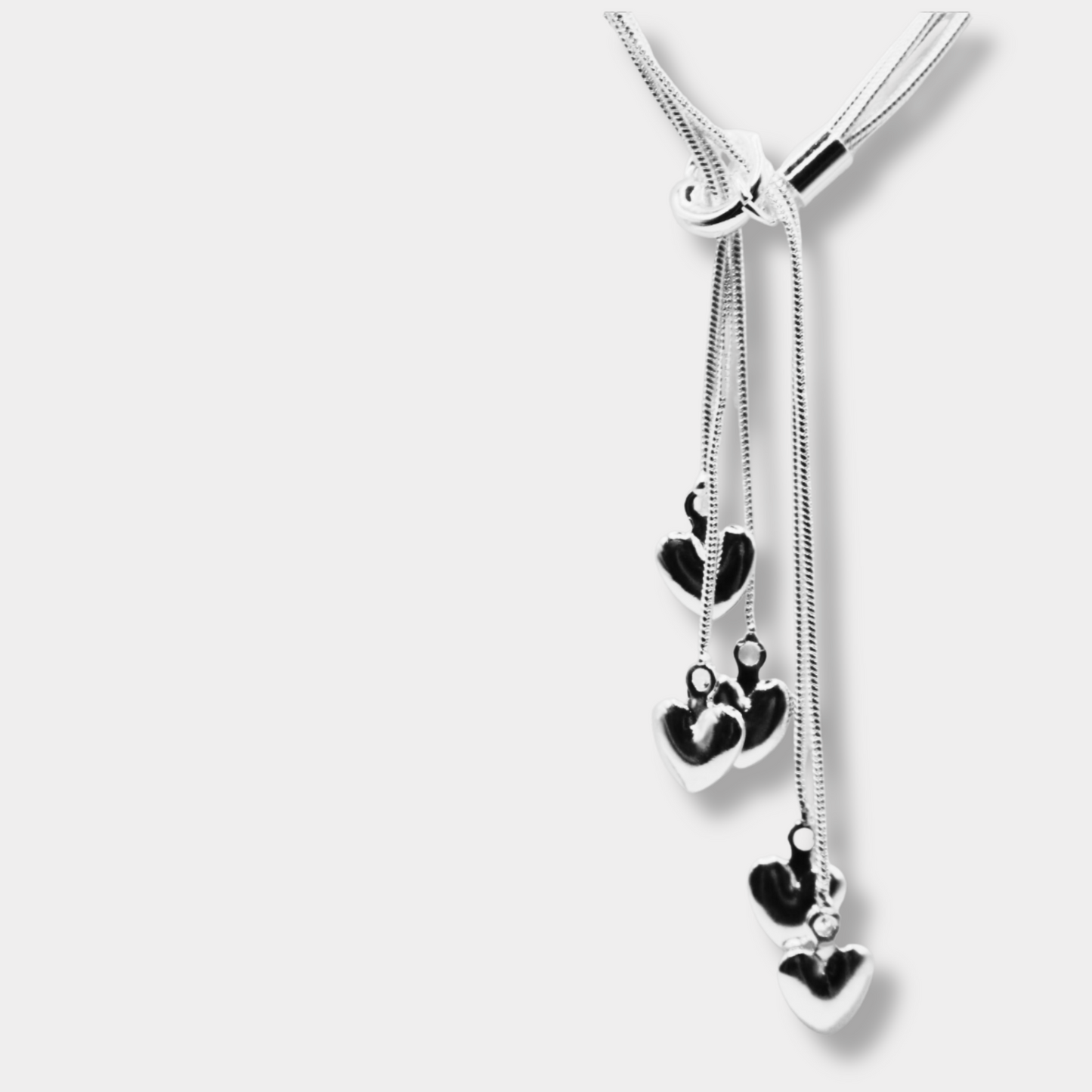 Multi-Heart Drop Necklace