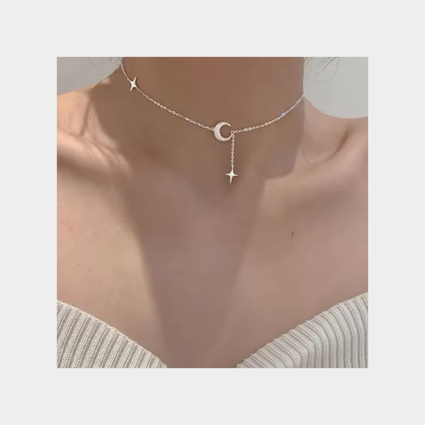 Moon Star Choker Necklace