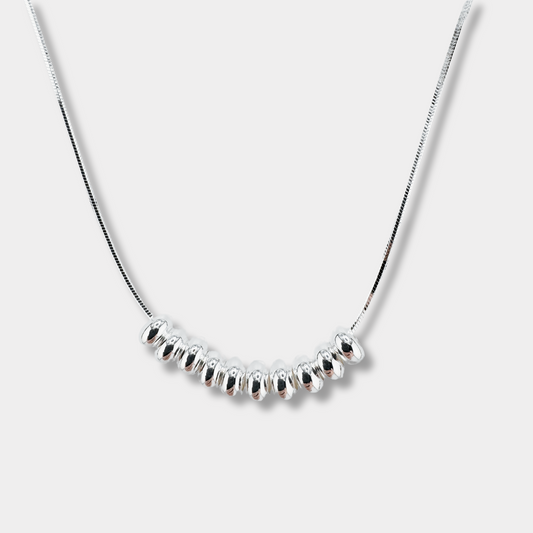 Silver Beaded Necklace