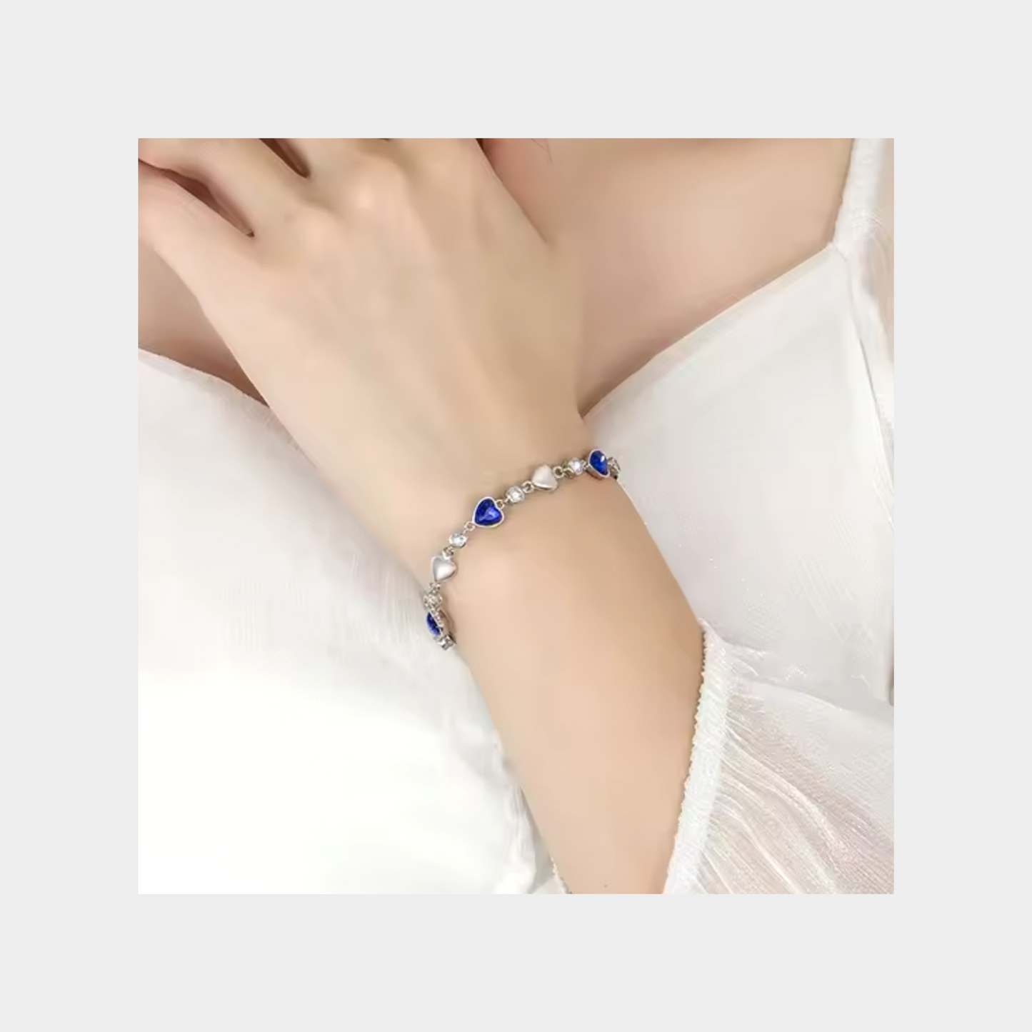Blue Heart Bracelet