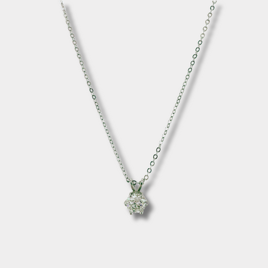 Classic Single Moissanite Necklace