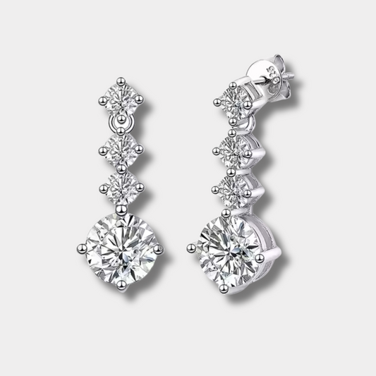 Classic Moissanite Drop Earrings