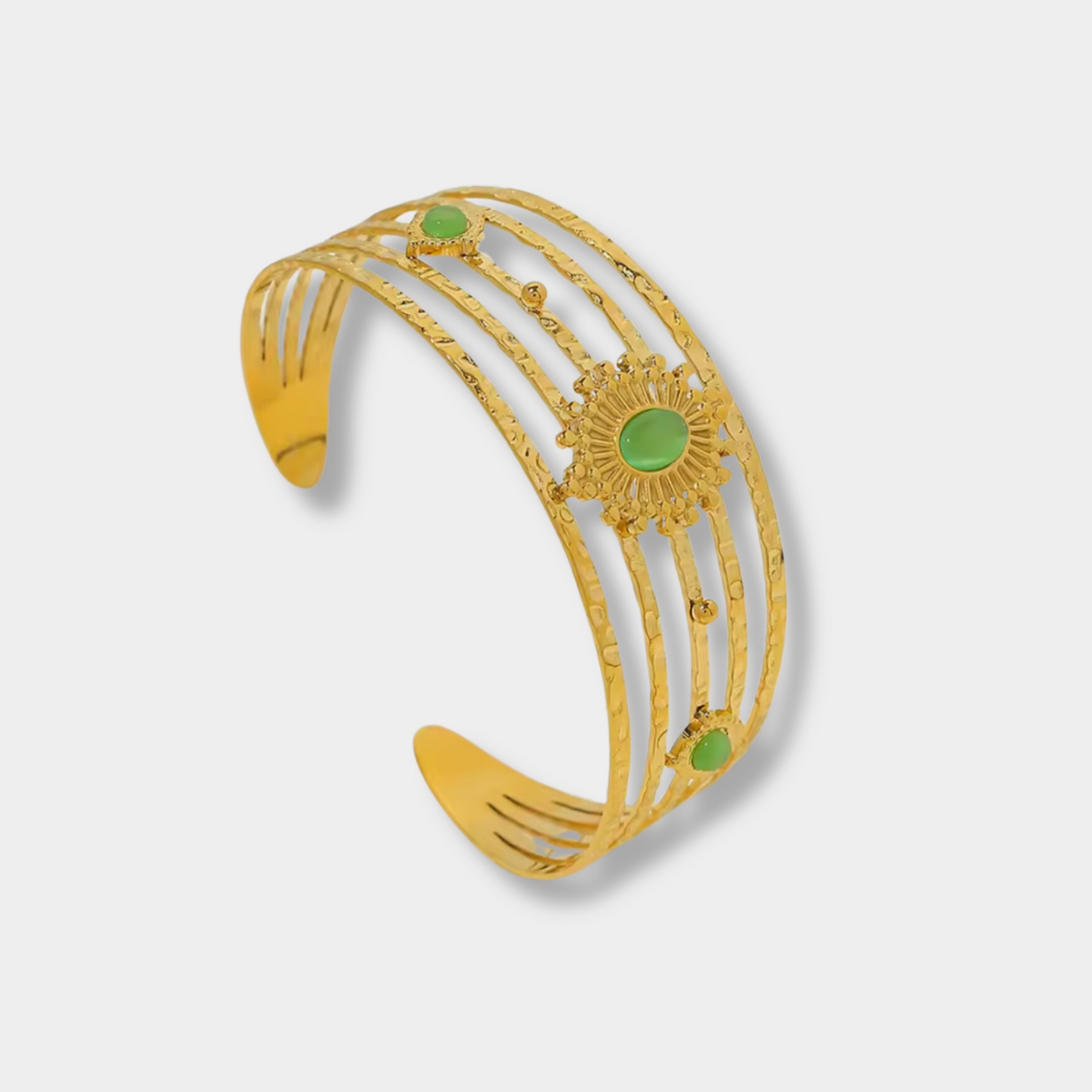 Green Opal Cuff Bangle