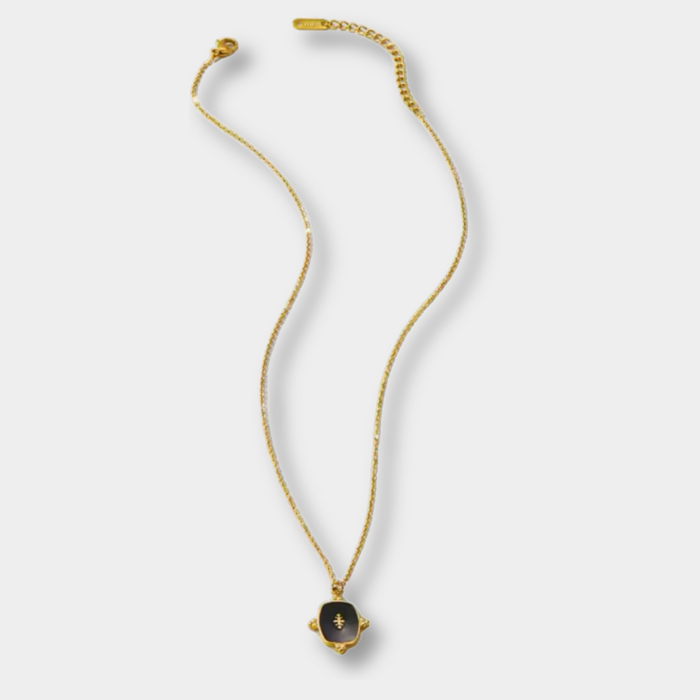 Black Natural Stone Necklace