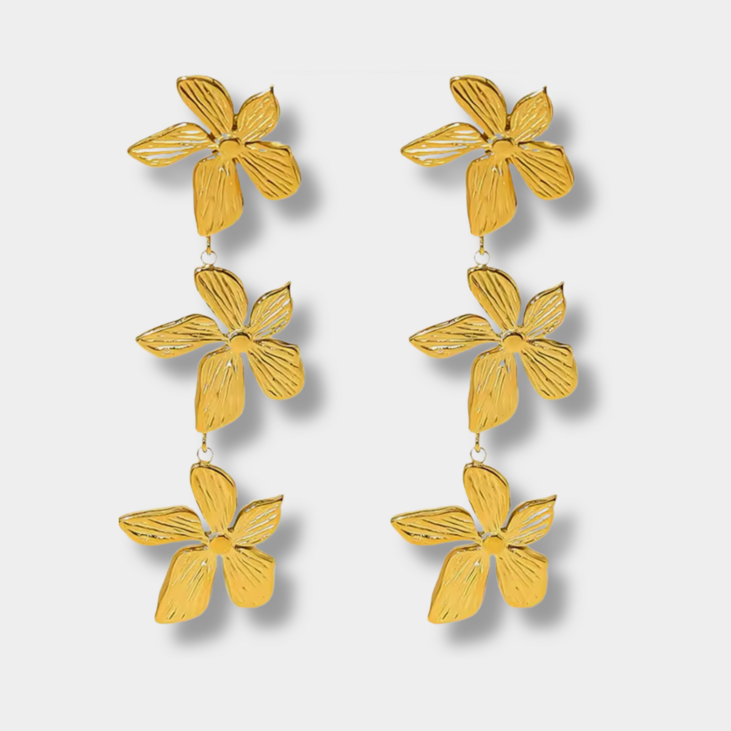 Irregular Flower Drop Earrings