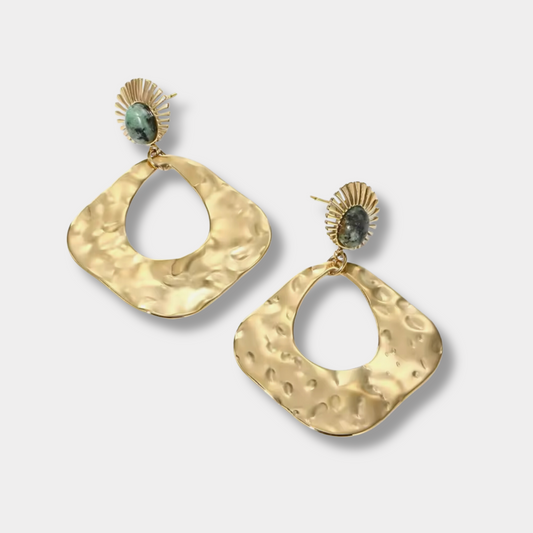 Textured Drop Earrings