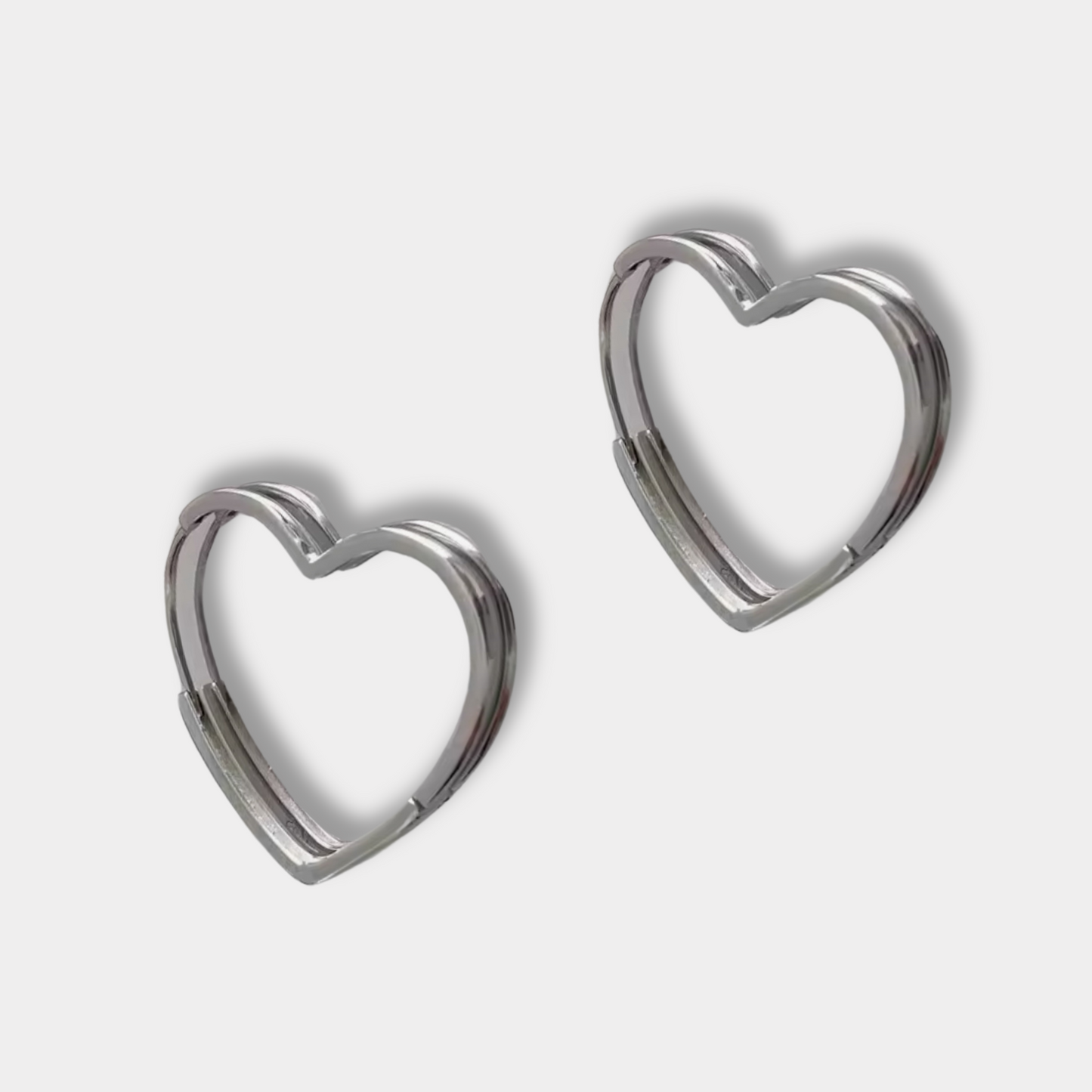 Heart Hoop Earrings