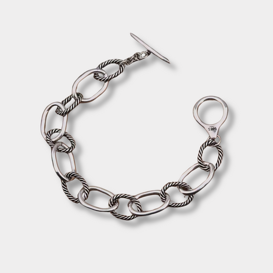 Link Chain T-Bar Bracelet