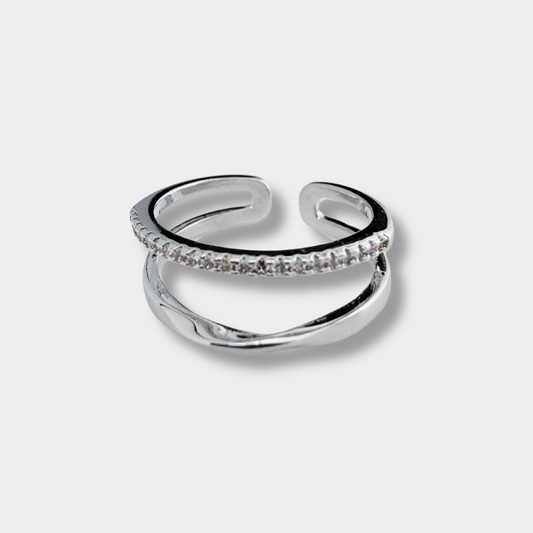 Minimalist Double Layer Ring