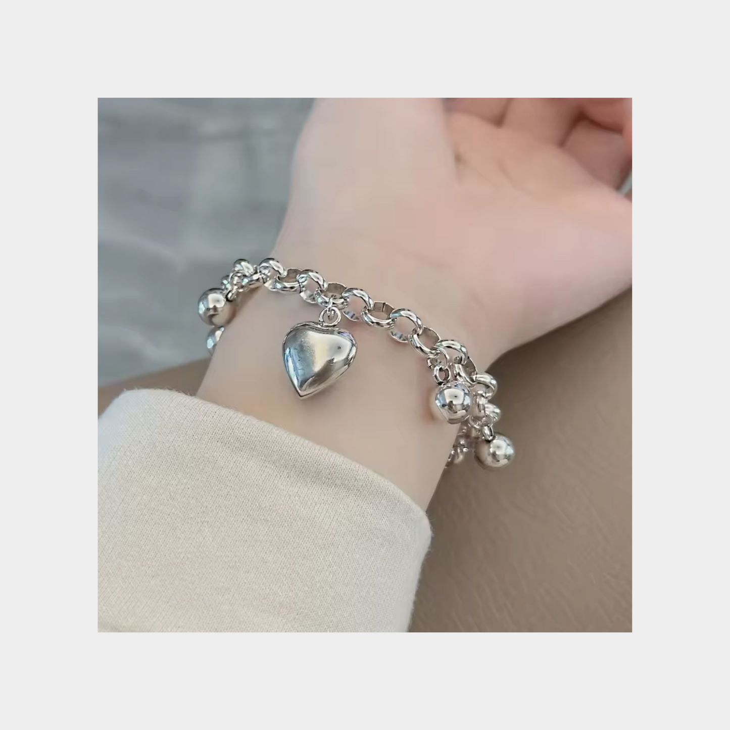 Heart Charm Bracelet