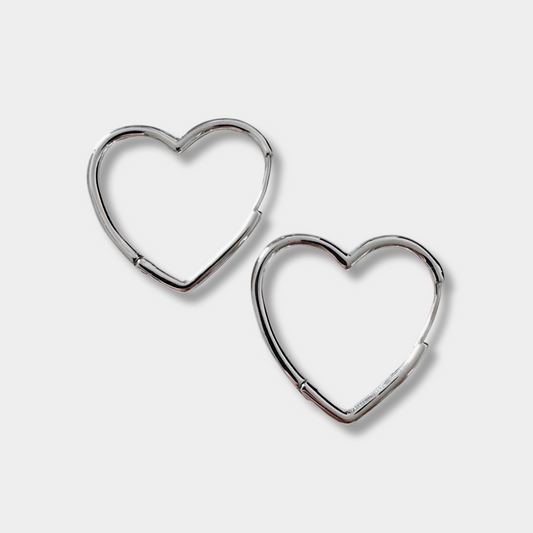 Heart Hoop Earrings