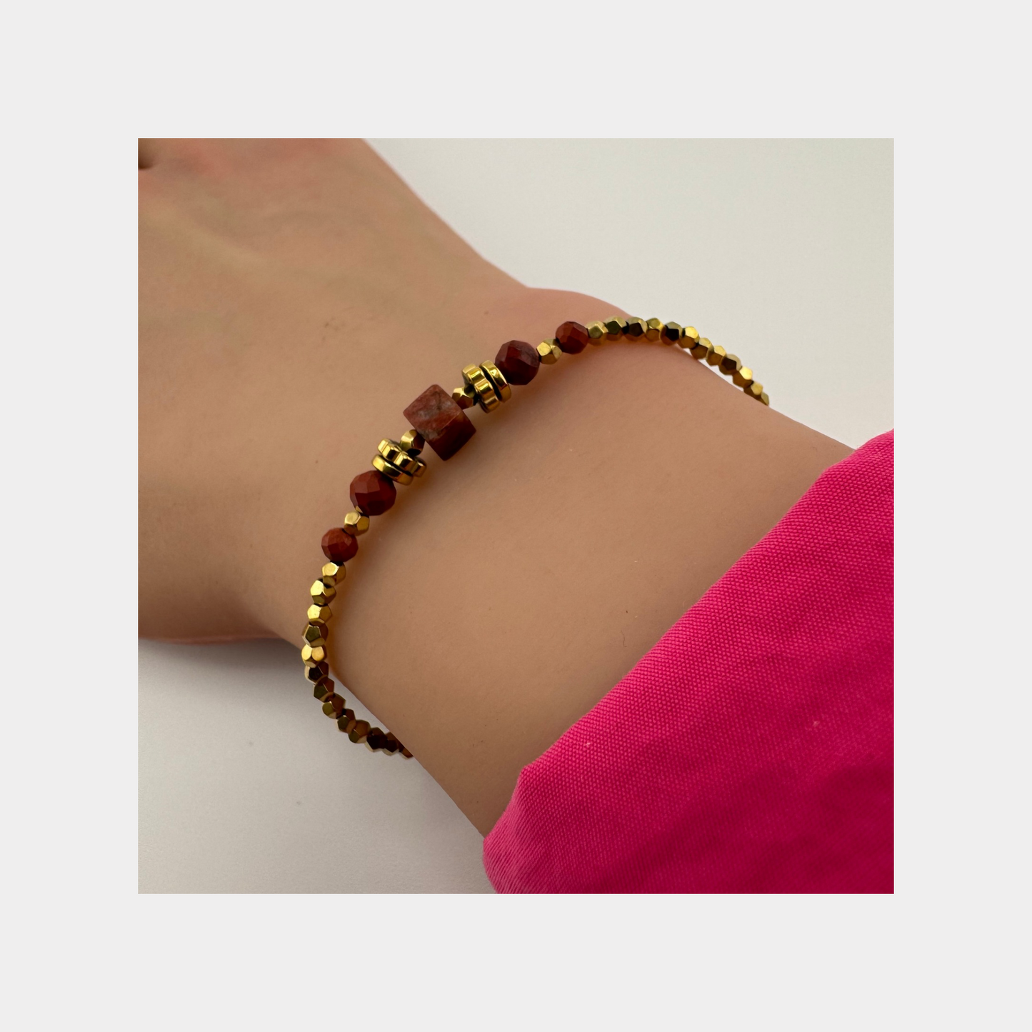 Natural Stone Beaded Bracelet