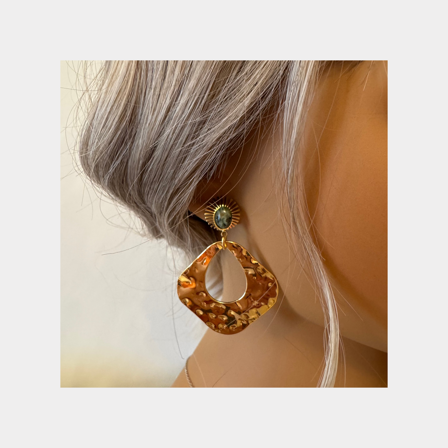 Textured Drop Earrings